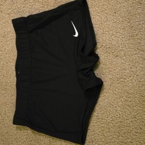Large Ladies Black Nike athletic shorts
